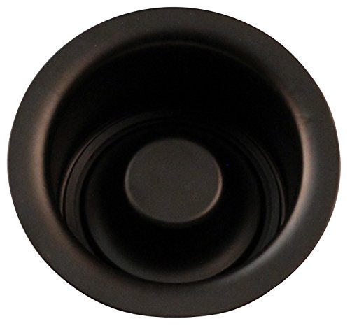 Westbrass CO2196-12 Combo Pack 3-1/2" Post Style Large Basket Strainer and Extra-Deep Collar Kitchen Sink Waste Disposal Flange with Stopper, Oil Rubbed Bronze