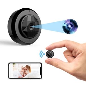 Mini Spy Camera WiFi Hidden Camera with Audio Live Feed Home Security Surveillance Camera 1080P Hidden Nanny Cam Wireless with Cell Phone App Night Vision Motion Detection Remote Monitor