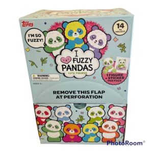 2021 topps 'i love fuzzy pandas' cute figures box (12 pks/bx)