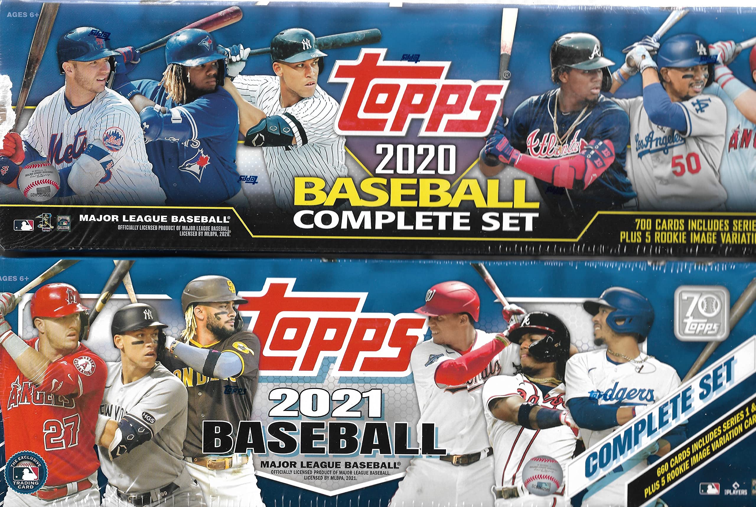 2020 and 2021 Topps Baseball Cards Factory Sealed Complete Sets