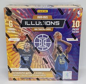 2020-21 panini illusions nba basketball mega box (60 cards total)