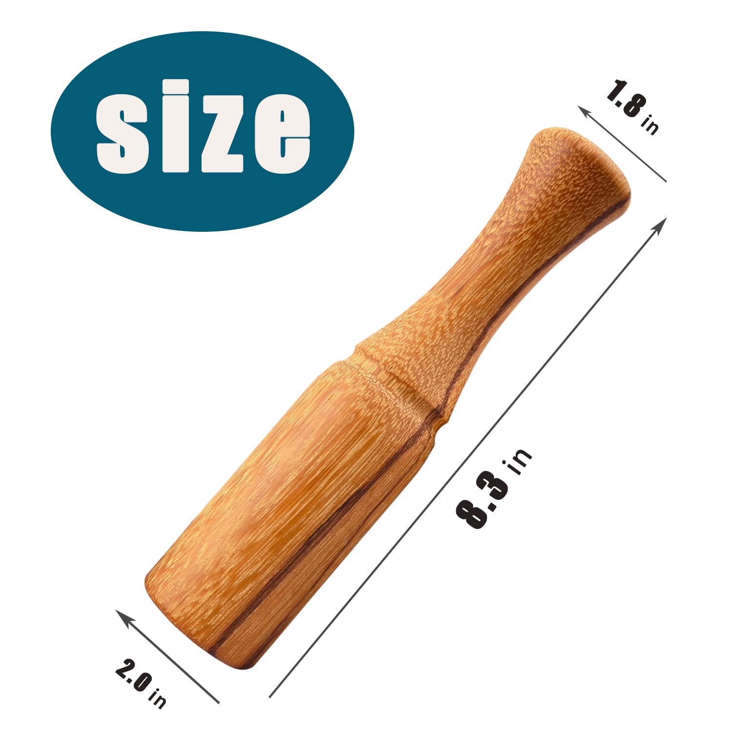 Wood Carving Mallet - 10oz Wooden Mallet - Ergonomic, Comfortable Handle Reduces Hand Fatigue - Marblewood Head Absorbs and Distributes Impact Force to Protect Your Tools