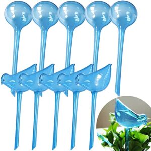 plant self-watering bulbs, 10pcs self watering planter insert, flower automatic watering drip irrigation device, indoor outdoor garden self waterer for plant