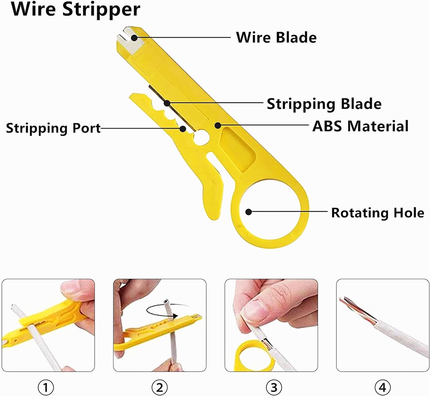 Gaobige RJ45 Crimp Tool Kit Pass Through, Cat5 Cat5e Cat6 Cat6A Crimping Tool with 50PCS RJ45 Cat6 Pass Through Connectors, 20PCS Covers, Cable Tester, Cutter, Wire Stripper