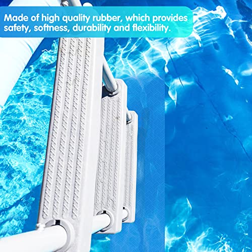 DECOHS 2 Rolls Swimming Pool Ladder Mat-9"x36" Non-Slip Pool Step Pad-Medium Swimming Pool Mat Safety Liner for Swimming Pool Liner and Stairs Protective (Stripe)