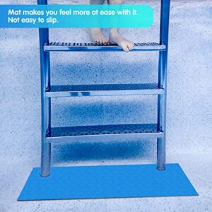 DECOHS 2 Rolls Swimming Pool Ladder Mat-9"x36" Non-Slip Pool Step Pad-Medium Swimming Pool Mat Safety Liner for Swimming Pool Liner and Stairs Protective (Stripe)