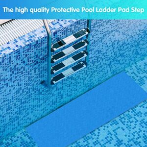 DECOHS 2 Rolls Swimming Pool Ladder Mat-9"x36" Non-Slip Pool Step Pad-Medium Swimming Pool Mat Safety Liner for Swimming Pool Liner and Stairs Protective (Stripe)