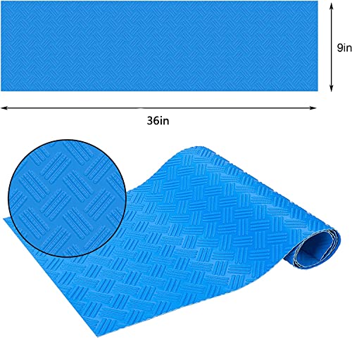 DECOHS 2 Rolls Swimming Pool Ladder Mat-9"x36" Non-Slip Pool Step Pad-Medium Swimming Pool Mat Safety Liner for Swimming Pool Liner and Stairs Protective (Stripe)