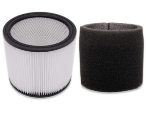 90304 filter for shop-vac filter 90304, 90350, 90333, 903-04-00, 9030400, cartridge filter 90304 replaces most wet/dry vacuum cleaners 5 gallon and above, 90585 foam filter (1 + 1)