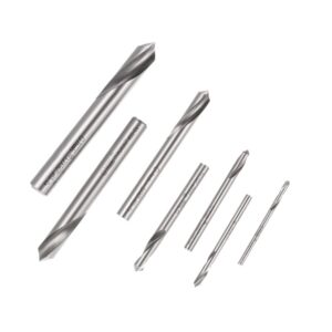 Geevorks Spotting Drill Bit, M42 HSS High Speed Steel Drill Bit Set,7PCS 90 Degree Drilling Chamfering Tool - 3 4 5 6 8 10 12mm