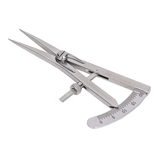 Marking Gauge, Metal Compass Multipurpose High Accuracy Adjustable for Leather Trimming Projects(Screw lock type marking gauge)