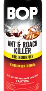 BOP Ant & Roach Killer, 17 oz, Easy to Use Pest Control Spray, Kills Bugs On Contact and Keeps Your Home Insect Free, Indoor/Outdoor Use for Quick Results