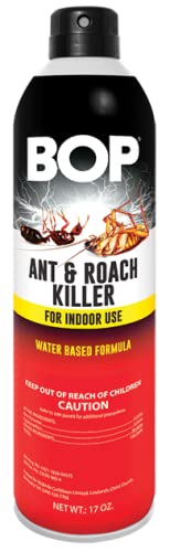 BOP Ant & Roach Killer, 17 oz, Easy to Use Pest Control Spray, Kills Bugs On Contact and Keeps Your Home Insect Free, Indoor/Outdoor Use for Quick Results