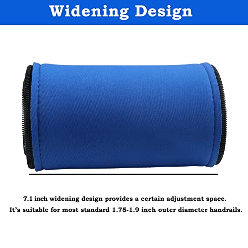 Ginchain Pool Handrail Cover, Slip Resistant Zippered Hand Grip Rail Cover, Safety Rail Grip Sleeve for Inground Swimming Pool Hand Railing Cover(10 feet, Royal Blue)