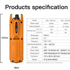 KomShine KPM-11M Power Meter Tester 7 Wavelengths + KFL-11M 30mW 25kmVisual Fault Locator VFL Fiber Optic Red Light Pen LED Lights Adapter for FC SC ST Connectors