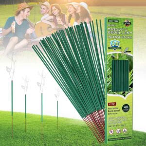 mosquito repellent incense stick outdoor 100% natural 40 pcs mosquito sticks with natural lemongrass and rosemary oil non toxic and deet free made with plant based ingredients