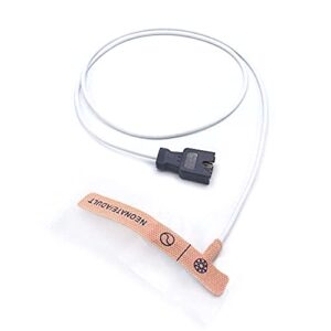 sino-k 5 pcs compatible masimo disposable neonatal adult spo2 sensor for masimo lncs neo 1862 probe adhesive tape sensor 9 pins 3.2 ft connector-pronto-7, rad-5, rad-57, rad-8, rad-87, radical-7