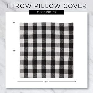 DII Throw Pillow Cover Collection Outdoor Water Repellent Polyester, Reversible, 18x18, Lemon Bliss, 2 Piece