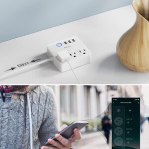 Smart Power Strip, Maxcio USB Surge Protector Compatible with Alexa & Google Home, Smart Outlets with 3 USB Ports, APP Individual Control, Smart Home Office Multi-Plug Extension Cord for Home, Travel