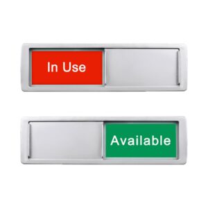 in use or available sign,vacant occupied sign for home office hotles hospital restroom, vacant occupied slider door sign tells whether room in use or available, 7'' x 2''