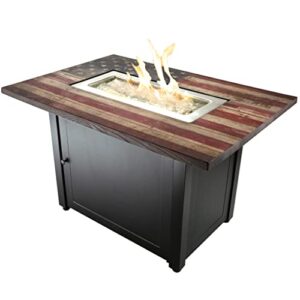endless summer, the americana, 40" x 28" rectangle lp gas outdoor fire pit