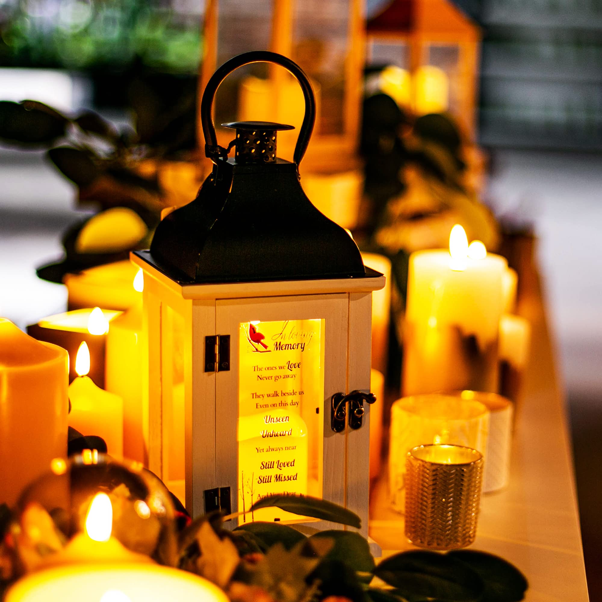 Memorial Lantern - Bereavement Sympathy Gifts for Loss of Loved One Memorial Gifts for Loss of Mother Loss of Father Remembrance Gifts
