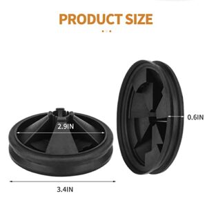 Garbage Disposal Splash Guard, 2-Pack Upgraded EPDM Rubber for InSinkErator Evolution Series 3 3/8" QCB-AM Sink Baffle Drain Cover 2022 Removable Quiet Collar EPDM Strainer Insert Parts Ullnosoo