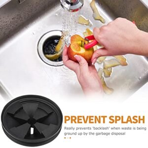 Garbage Disposal Splash Guard, 2-Pack Upgraded EPDM Rubber for InSinkErator Evolution Series 3 3/8" QCB-AM Sink Baffle Drain Cover 2022 Removable Quiet Collar EPDM Strainer Insert Parts Ullnosoo
