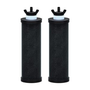 purewell pb-2 black purification elements, replacement filters for pb-2/bb8-2 purification elements and gravity water filter system (2 pack)