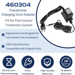 Sunluway 460304 Ionizer Transformer, Replacement Charger Power Adapter with Transformer (Only Compatible for Use with The Pool Ionizer Treatment System）