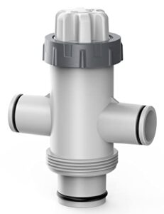 summerbuddy split swimming pool hose plunger valve, 2 in 1 hose plunger valve swimming pool part for filter circulation system