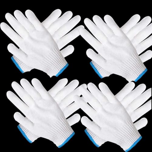 4 Pairs Oven Gloves with Fingers,Thin and Light Heat Resistant Gloves for Cooking,Cotton Heat Resistant Gloves,Baking Gloves,Insulated BBQ Gloves for Kitchen,Safety Protection Work,Housework