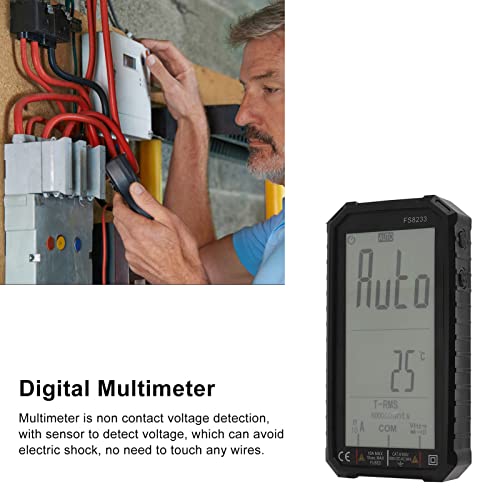 FS8233 Digital Multimeter Large LCD Screen Resistance Capacitance Meter Universal Smart Multi Testers for Home