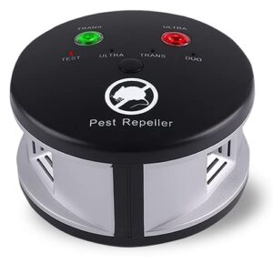 ultrasonic pest repeller, model frog ii, indoor electronic bug control repellent, expel ant, mosquito, mouse, spider, roach, rat, flea, fly, squirrel