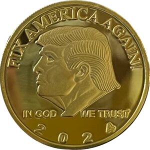 gl3-001 45th president donald j. trump maga challenge coin 2024 fix america again challenge coin