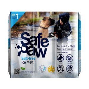 Safe Paw Pet Friendly Concrete Safe Powerful Salt Free Ice Melt for Driveways, Sidewalks, and Various Terrain, 22 Pound Flexicube (2 Pack)