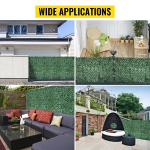 VEVOR Artificial Ivy Privacy Fence Screen, 59"x118" Ivy Fence, PP Faux Ivy Leaf Artificial Hedges Fence, Faux Greenery Outdoor Privacy Panel Decoration for Garden, Decor, Balcony, Patio, Indoor