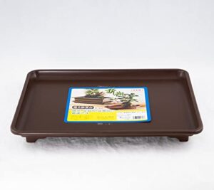 japanese deluxe plastic humidity/drip tray for succulent & bonsai tree - 11.25"x 8.25"x 1.25"