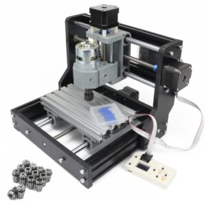 rattmmotor cnc 1610 pro 3 axis grbl control diy mini cnc router machine kit with offline controller and 14pcs er11 collets cnc engraving milling machine for cutting wood plastic acrylic pvc pcb
