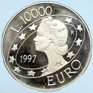 1997 it 1997 san marino italy europa millennium old euro 10000 lire good uncertified