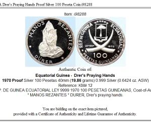 1970 1970 EQUATORIAL GUINEA Dürer's Praying Hands Proo Good
