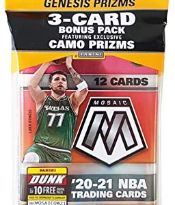 2020/21 Panini Mosaic NBA Basketball CELLO pack (12 cards/pk)