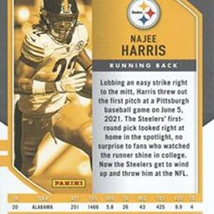 2021 Panini Absolute Retail #111 Najee Harris RC Rookie Card Pittsburgh Steelers Official NFL Football Trading Card in Raw (NM or Better) Condition