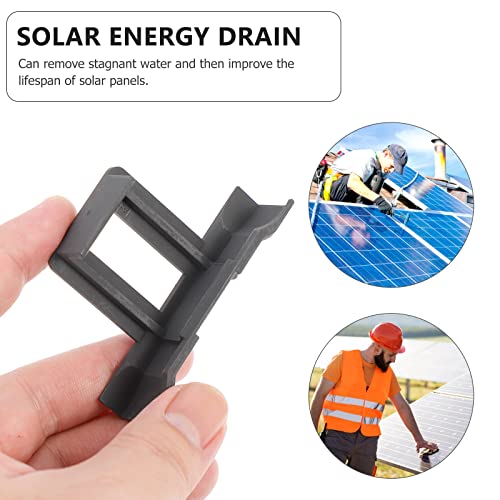 TEHAUX 10Pcs Photovoltaic Panels Water Drained Away Clip Remove Stagnant Water Clips