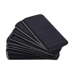 sunyima 10pcs (5v 60ma 2.95"x1.42") mini solar panels for solar power mini solar cells diy electric toy materials photovoltaic cells solar diy system kits without copper wire