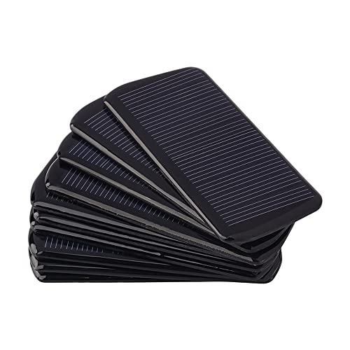 SUNYIMA 10Pcs (5V 60MA 2.95"x1.42") Mini Solar Panels for Solar Power Mini Solar Cells DIY Electric Toy Materials Photovoltaic Cells Solar DIY System Kits Without Copper Wire