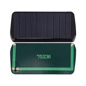 SUNYIMA 10Pcs (5V 60MA 2.95"x1.42") Mini Solar Panels for Solar Power Mini Solar Cells DIY Electric Toy Materials Photovoltaic Cells Solar DIY System Kits Without Copper Wire