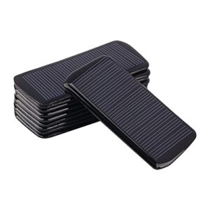 SUNYIMA 10Pcs (5V 60MA 2.95"x1.42") Mini Solar Panels for Solar Power Mini Solar Cells DIY Electric Toy Materials Photovoltaic Cells Solar DIY System Kits Without Copper Wire