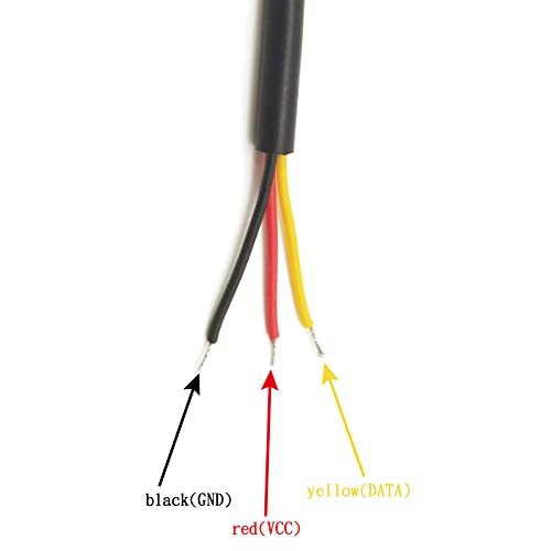 SYUAB 5pcs 3M Temperature Probe Waterproof Digital Temperature Sensor Stainless