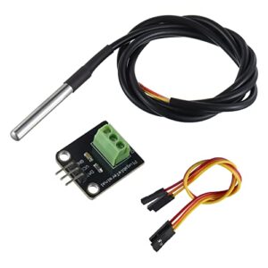 bojack ds18b20 temperature sensor module kit with waterproof stainless steel probe for raspberry pi